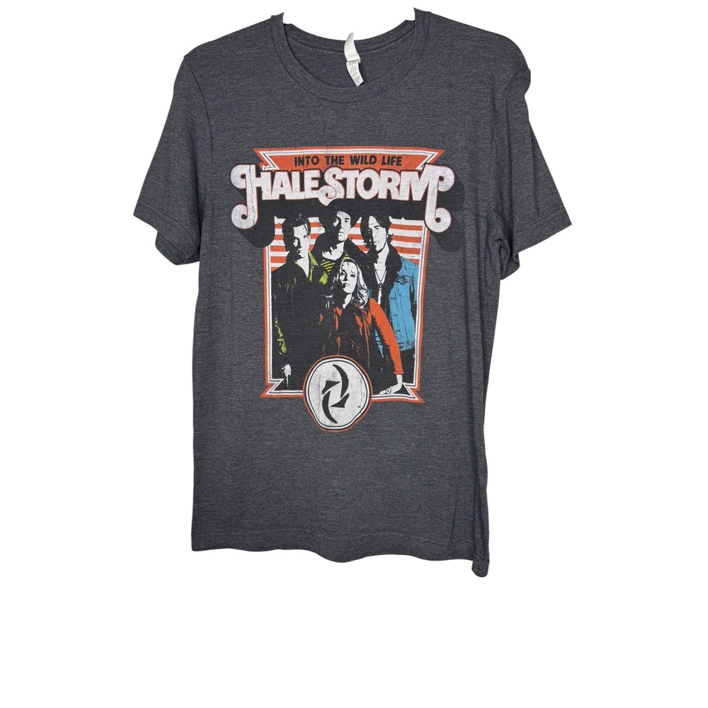 Halestorm Into The Wild Life 2016 US Tour Band T-Shirt Charcoal Gray Mens M